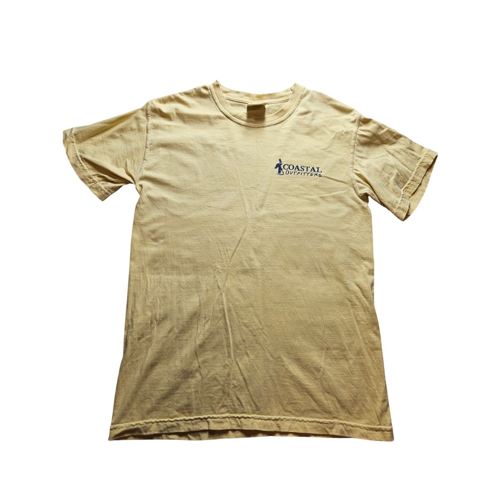 Comfort Colors Coastal Outfitters Graphic T-Shirt Yellow Small Pelican Logo
